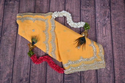 Simmer Chiffon Silk Saree with Gota Patti Cut Work & Sequin Embroidery | Premium Party Wear Saree