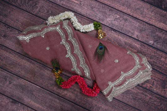 Simmer Chiffon Silk Saree with Gota Patti Cut Work & Sequin Embroidery | Premium Party Wear Saree