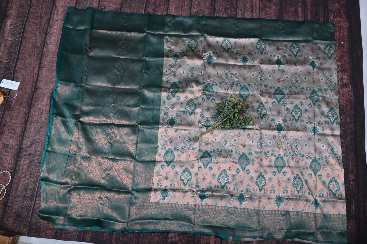 Premium Tissue Silk Kathpadar Saree with Rich Zari Work & Contrast Blouse | Traditional Maharashtrian Ethnic Wear by KrishnaPoojatextile