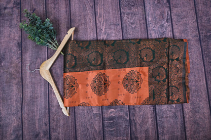 Premium Tissue Silk Kathpadar Saree with Rich Zari Work & Contrast Blouse | Traditional Maharashtrian Ethnic Wear by KrishnaPoojatextile