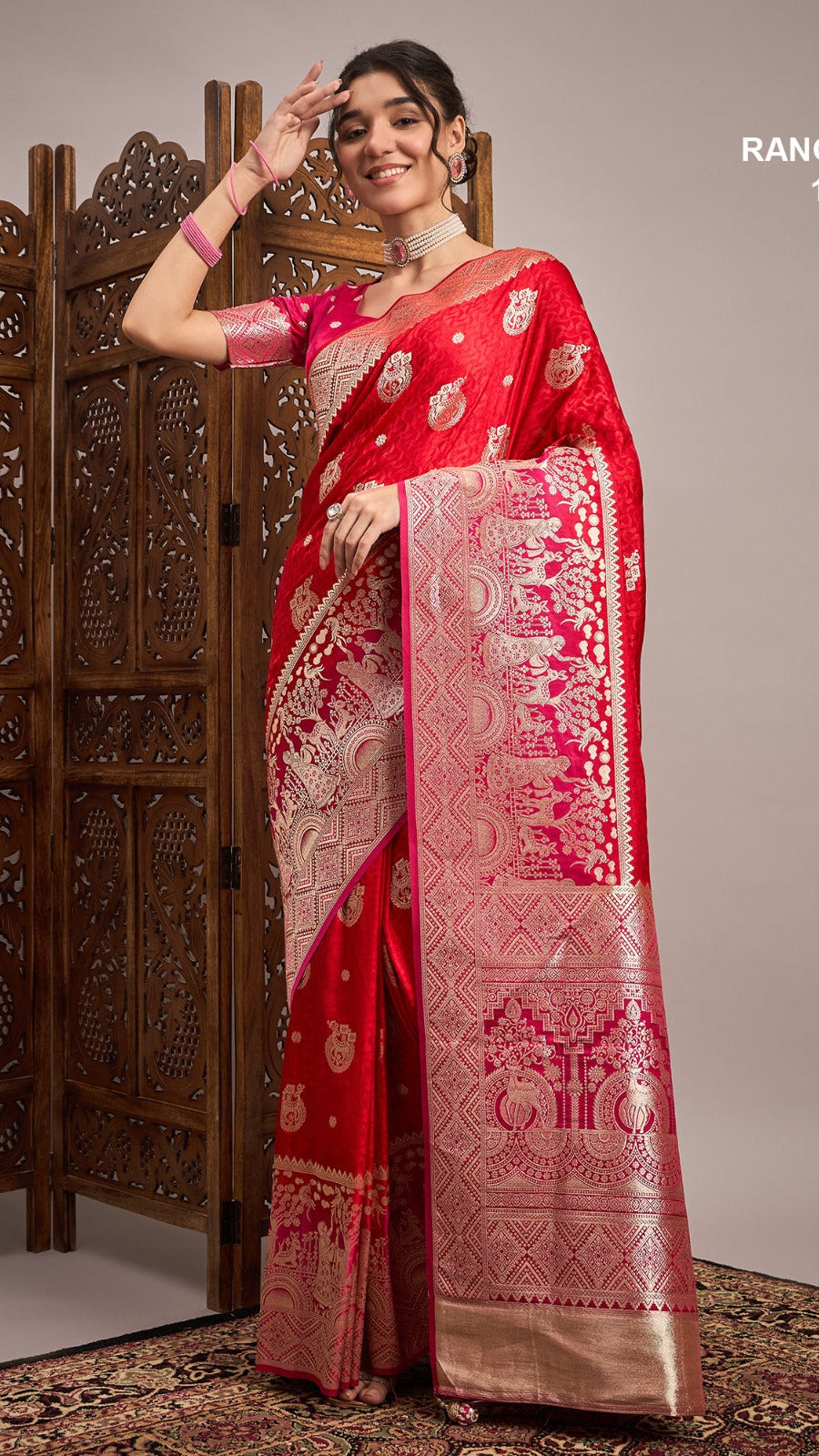 ZARI WORK BANARSI SAREE FOR WOMEN
