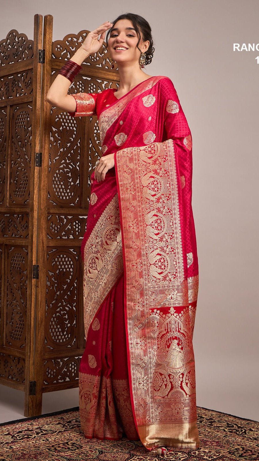 peacock design banarasi saree | krishna textile market 