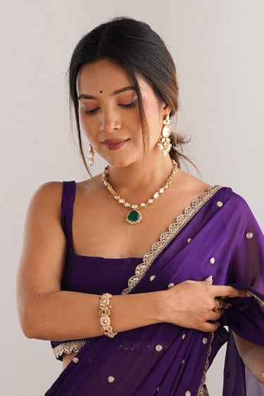 SOFT SILK GEORGETTE SAREE FOR WOMENN 