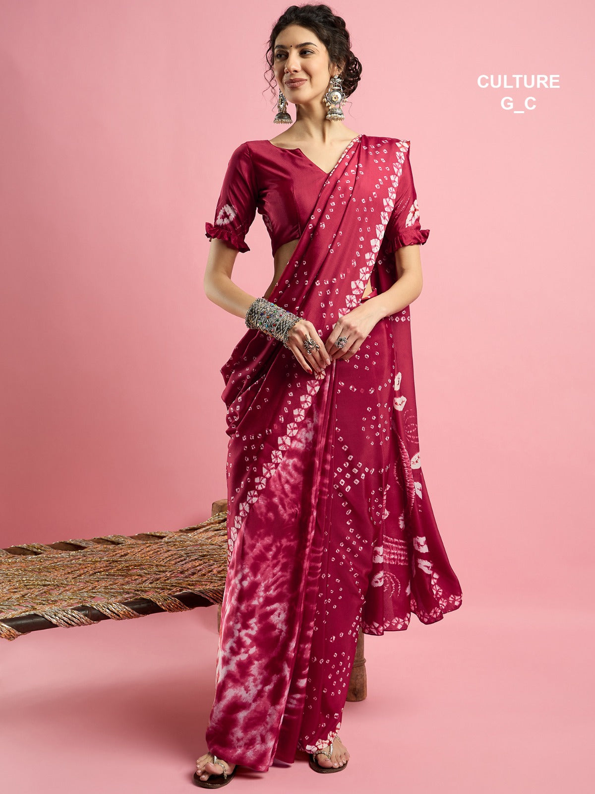 PRINTED PARTY WEAR SAREE 