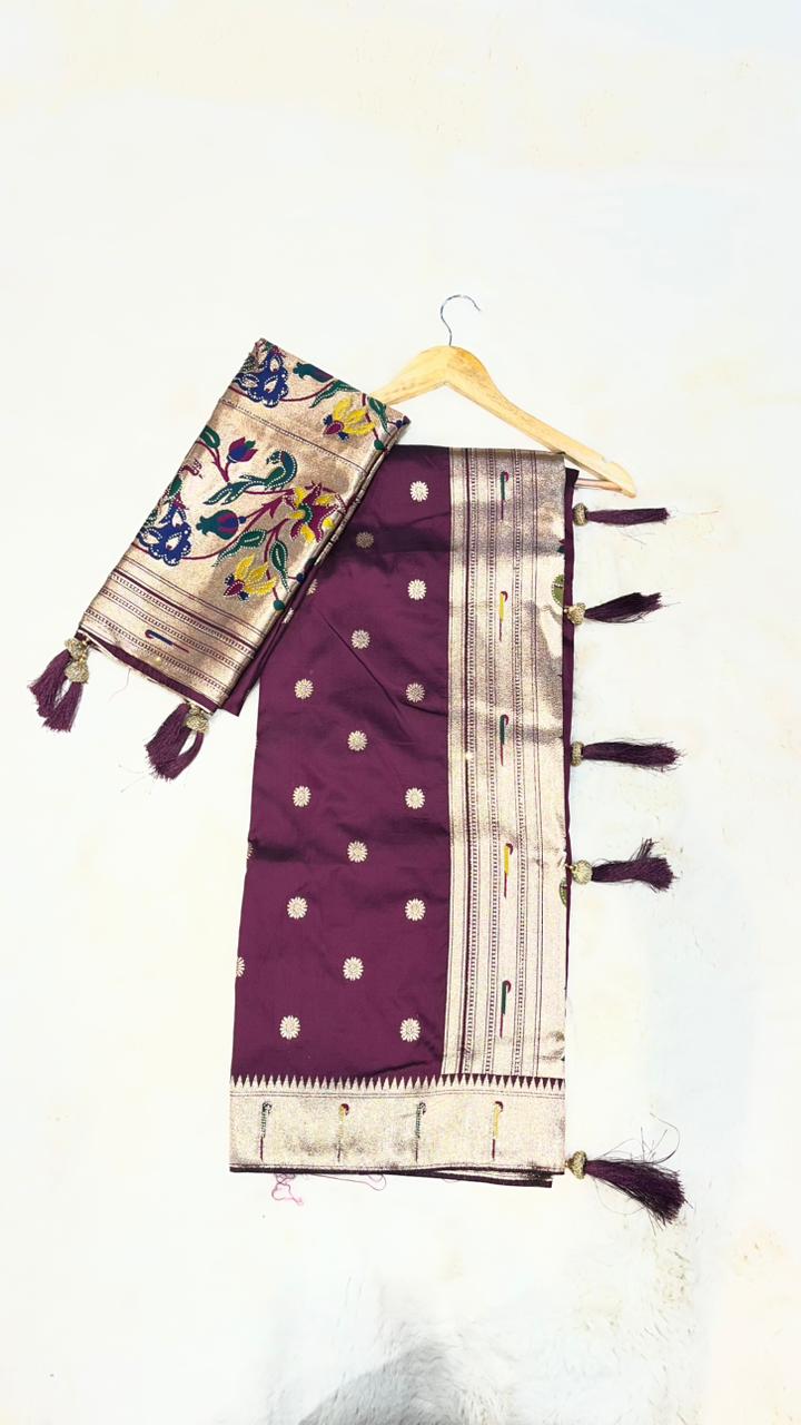 Premium Pathrani Paithani Saree with Dupatta | Rich Zari Border