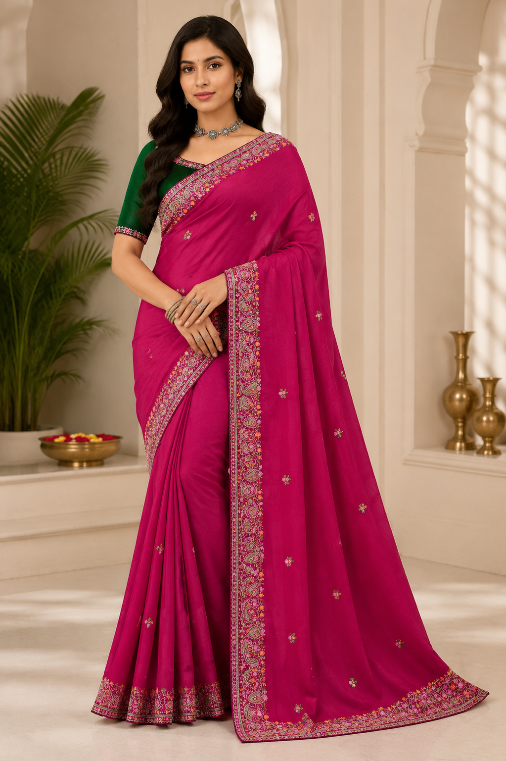 Festive & Wedding Wear Designer Embroidered Saree