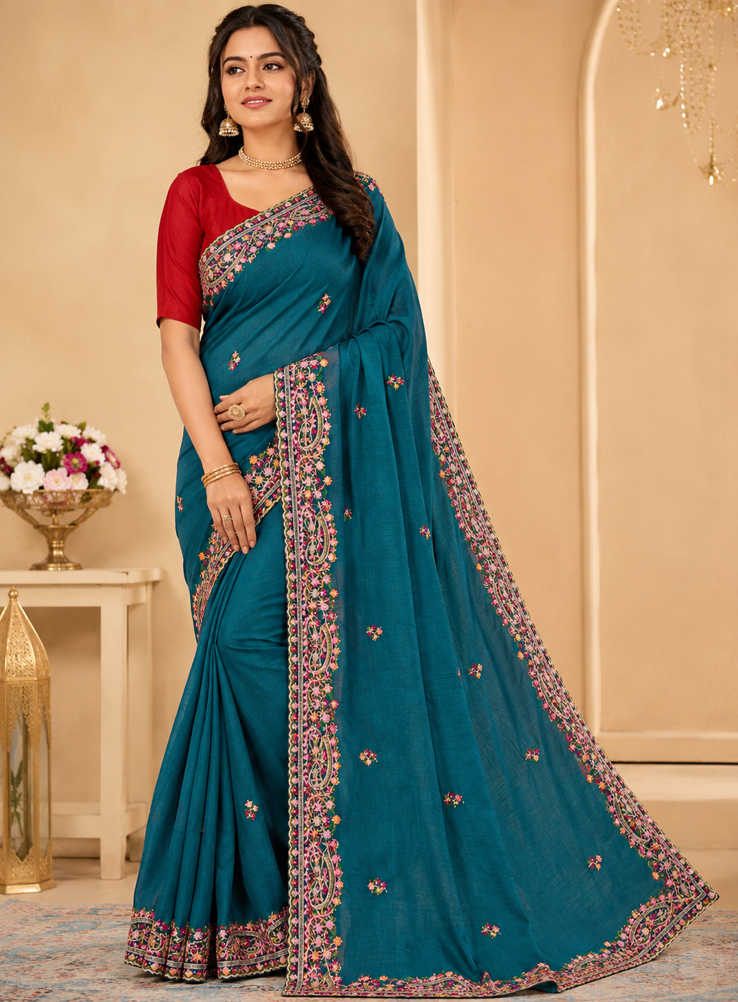 Festive & Wedding Wear Designer Embroidered Saree